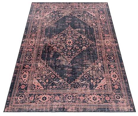 KADIMA DESIGN Wohnzimmerteppich Orientalisch Ornamental Pflegeleicht Elegant Waschbar Langlebig Strapazierfähig Rot 160x230 cm Schlafzimmer Wohnzimmer Oeko-TEX Fußbodenheizung geeignet | PIZOL