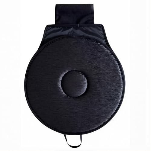 MEUZBFAQL Coussin Pivotant Voiture, pour Toyota Aygo X Siège Rotatif 360 Degrés Mousse Mémoire Mobilité Senior Accessoire Intérieur Voyage,B