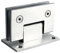 Alise Glass Shower Door Hinges, 90 Degree Hinges for Bathroom Doors,Heavy Duty Stainless Steel Cabinet Hinge Wall to Glass,Frameless Shower Doors Hardware Replacement Part,Brushed Nickel (1P)