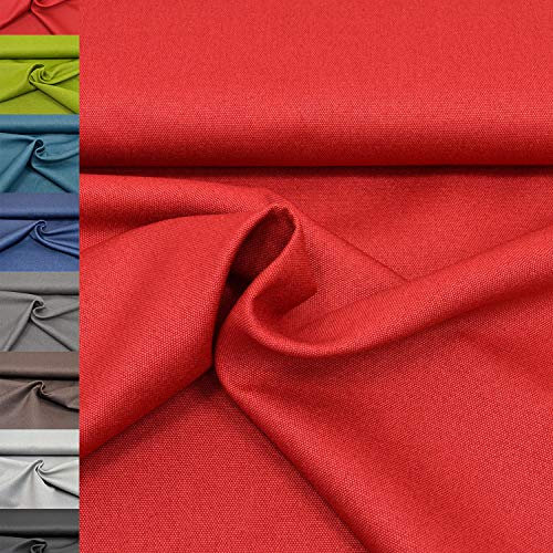 MAGAM-Stoffe Magnus schwerer Canvas Möbel Polster Stoff Meterware 50cm (01. Rot)