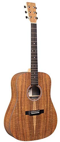 Martin Chitarra acustica-elettrica serie X D-X1E con borsa da concerto, modello KOA laminato ad alta pressione, tasto D-14, forma del collo dell'artista