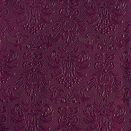Ambiente - Servietten - Elegance Berry - Beere - geprägt - 33x33-15 Stück -