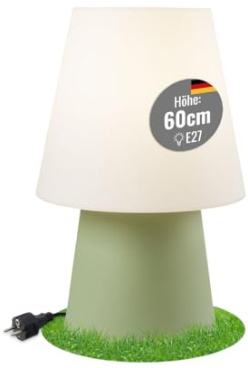 8 seasons design LED Tischlampe 60 cm, No.1 (Mint), E27, Leuchtmittel warmweiß – wetterfest – Dekolampe für außen und innen - für Garten, Terrasse, Balkon, Wohnbereiche