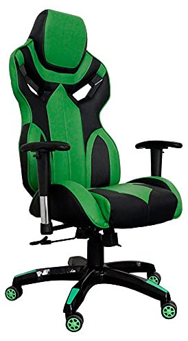 Vivol Gaming Chair Race - Silla de juegos con reposacabezas integrado, color verde