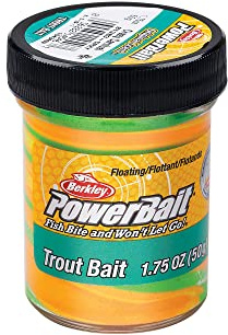 Berkley Unisex-Erwachsene PowerBait Trout Fishing Dough Bait Teigköder, Crazy Carnival, Jar