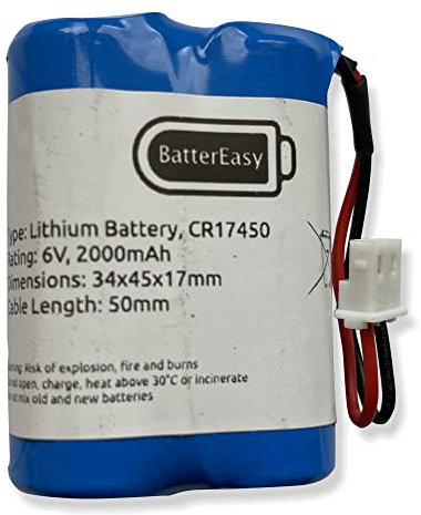Battery for-Visonic Next CAM PGS / K9-85 PG2 6V PIR P/N 103-302891 & 103-302915