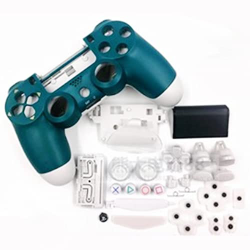 HUAYUWA Boîtier de manette de jeu en plastique (vert) avec boutons pour PlayStation 4 Slim 4.0 JDS-040 JDM-040 (version V1)