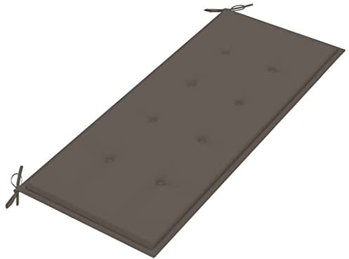 WIFESE Gartenbank-Auflage Taupe 120x50x3 cm Sitzkissen Bank Bankauflage Kissen Outdoor Bierbankauflagen Sitzpolster Bank Sitzauflagen FüR BäNke Bankkissen Eckbank Auflagen