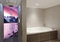 Schön und Wieder Duschrückwand | Motivrückwand | Spritzschutz aus 3mm Alu Verbundsplatte in 0,03x150x200cm mit Schutzfolienkaschierung Motiv Pinke Berge
