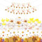 Thanksgiving Party Supplies Serves 24, Includes Thanksgiving Tablecloth Give Thanks Banner Fall Paper Plates Napkins Pumpkin Maple Leaves Tableware Set for Autumn Harvest Thanksgiving Party Decoration