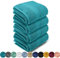 LEBENGOOD Grand Ensemble de Serviettes de Bain, Douche, Coton Premium, 550 g/m², 4 pièces (90x170), Extra Douces, absorbantes et résistantes (4 90X170 Ocean)