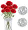 Kenzan Blumenigel Ikebana, Ikebana Stielhalter, Steckigel Blumen, Blumensteckigel, Hanataba Blumenhalter, Blumenarrangement für Vasen, Zuhause, Blumenladen, Blumendekoration, Silber, 2 Stück