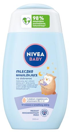 NIVEA BABY Gute Nacht Feuchtigkeitsmilch, 200 ml