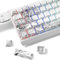 dagaladoo doubleshot PBT keycaps,White Wave of Kanagawa keycaps 60 75 Percent,Shine Through keycap,Side Print Key Cap,Cherry Profile Keyboard caps for 61/64/66/68/71/75/84/87 Mechanical Keyboards