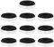 VGOL 10Pcs Speaker Isolation Feet Pads Round Audio Damping Feet CD Amplifier Preamplifier Foot for Audio Speakers Silver 40x11mm