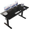 Flamaker Höhenverstellbarer Schreibtisch, Elektrischer Schreibtisch Höhenverstellbar für Steh-Sitz, Computertisch mit Memory-Funktion, Stabiler Tisch Standing Desk, Bürotisch,180 x 80 cm,Schwarz