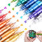 LIGHTWISH Metallic-Marker, Acryl-Farbstifte, 0,7 mm ultrafeine Spitze, super goldene Metallic-Farbstifte, Glitzerstifte, Metallic-Markerstifte für schwarzes Papier, Glas, Steinmalerei, Holz, Leinwand