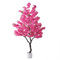 Piante Finte da Interno Albero del Fiore di Ciliegia Delle Piante Artificiali, Albero Finto per Patio/ Portico/ Asilo, Albero Artificiale con Cesto Fioriera per L'arredamento Della Casa(Red,110cm(43 1