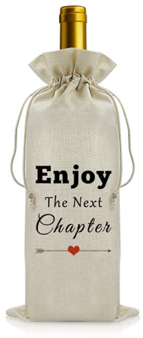 Retirement Gift for Woman Men Wine Bottle Bag Congratulations Gift Employee Appreciation Gift Thank You Gift for Colleagues New Job Gift Leaving Gift for Colleagues Women Retirement Wine Gift Bags