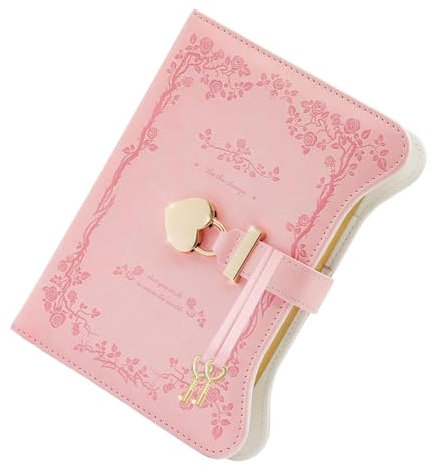 Personal Planner with Lock, Notebook with Lock, Combination Lock Diary, 360 Pages Refillable Notebook, B6 PU Leather Secret Journal with Lock and Key for Women Girls, Personal Organizer and Journals