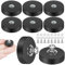 8 Stück Magnet Gummiert, 22mm Neodym Magnet Gummiert mit M4 Flacher Faden, Extra Stark 5,5kg Haftkraft, Magnete Anti-Rutsch Starke Gummiert Magnete für Lichtleisten, Fahrzeuge