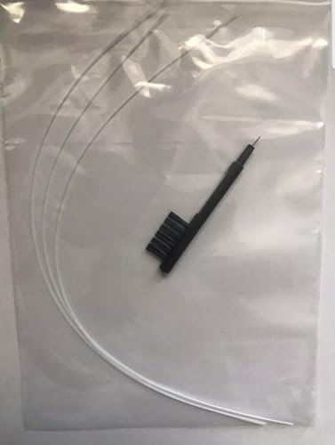 3 in 1 Hearing Aid Cleaning Magnet Brush Tool & 3X 200mm Hearing Aid Cleaning White Wire Rods Kit