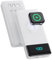 Power Bank 10800mAh for iPhone with Built in Cables,6-in-1 Portable Charger with iWatch Charger,QC4.0+25W PD Fast Charging LED Display USB C Battery Pack for iPhone 16,Samsung,Apple Watch etc-White