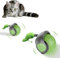 PZCC Electric Interactive Cat Toy, Interactive Play Ball for Cats with TYPE-C Charging, Two Speed Levels Smart Ball with Long Operating Time and Random Moving Behavior, Green.