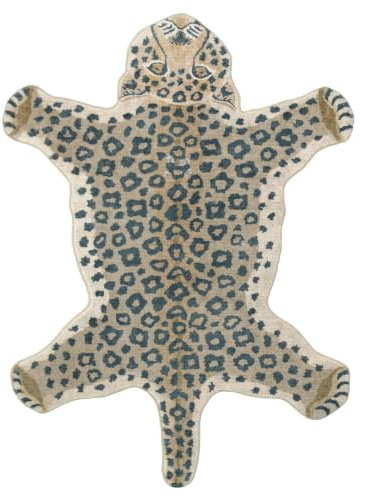 Little Olly Waschbarer Kinderteppich - Wild Panther Natur - 120x170cm