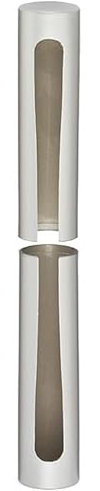cyclingcolors 2x Couvre gond cache paumelle fenêtre porte portail Charnière Capuchon Protection Meuble Douille, 17mm blanc longueur 142mm plastique