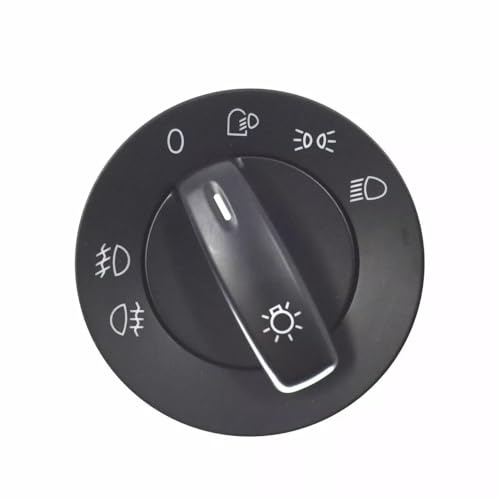 Hajus 9191047 Lichtschalter Hauptlicht Scheinwerfer Schalter 1K0941431N kompatibel mit VW Caddy III EOS Golf Plus V Jetta III Passat Touran