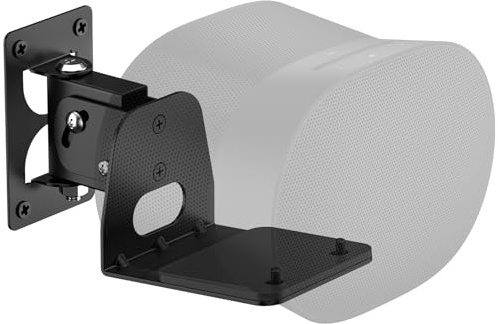 Chunxiao Speaker Wall Mount for Sonos Era 300 Speakers Mount, Tilt +15°/-30° & Swivel ±30° Adjustable Wall Bracket for Era 300 Wall Mount with Cable Management for Surround Sound, Black