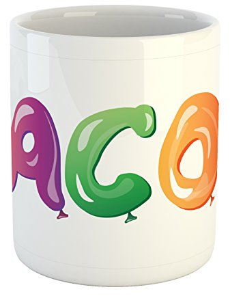 Novelty Hot Chocolate Mug White and Multicolor Humorous Personalised Mug 330ML for Afternoon Tea,Workplace,Bathroom,Home