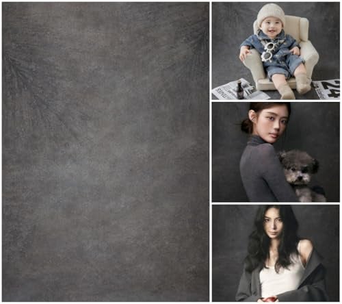 WaW 1.5x2.2m Grau Beton Foto Hintergrund für Fotostudios Vintage Porträt Fotografie