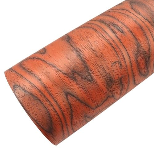 Holzfurnierrolle 250 cm × 55 Maserholzfurnierplatte, exotisches Holzfurnier for Holzbearbeitungsmöbel, Sperrholz, Wandkunst(Red,0.25mm-250cm-55cm)