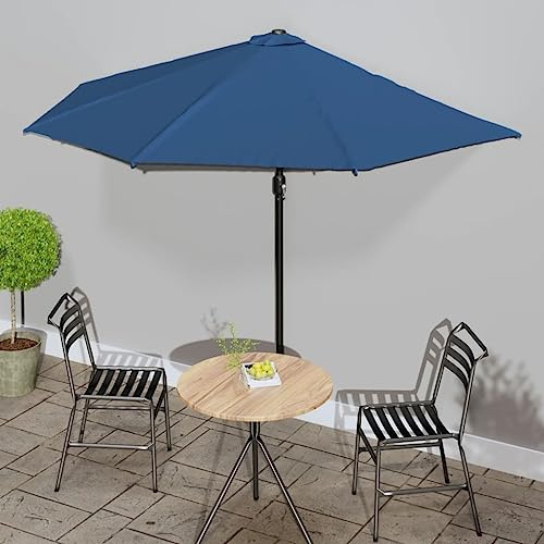 Générique Parasol de Balcon avec mât en Aluminium Bleu 300x155x223cm Demi,Maison & Jardin,Pelouses & Jardins,Vie en extérieur,Parasols & voiles d'ombrage,Bleu,4.3 KG,312505