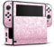 DeinDesign Skin kompatibel mit Nintendo Switch Folie Sticker pink Glitzer Look Glanz