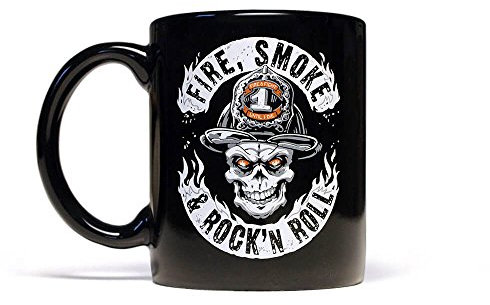 Der Kaffeebecher FIRE SMOKE & ROCK´n ROLL für Firefighter