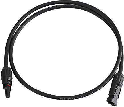 Câble d'Extension Solaire Connecteur Femelle et Mâle Adaptateur Rallonge Connecteur de Panneau Solaire Kit(6mm² 3ft)