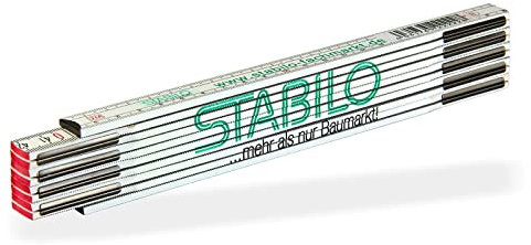 Meterstab 2m mit Stabilo Logo