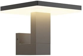 Lucande LED Wandleuchte außen Olesia (spritzwassergeschützt (Modern) in Schwarz aus Aluminium (1 flammig,) - Außenwandleuchten Wandlampe Led Außenlampe Outdoor für