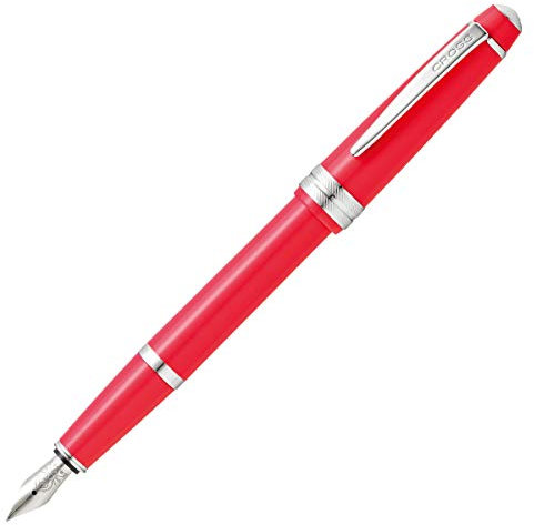 CROSS Bailey Light Polished Coral Resin Fountain Pen INCL. Premium Gift Box - Medium Nib