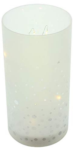 FRANK FLECHTWAREN LED-Glas Schneegestöber