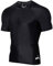 LAFROI Herren Kurzarm UPF 50+ Kompressionsshirt Rash Guard-CLY02D (Sym Black,LG)
