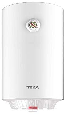 Teka EWH 30 C - Termo Eléctrico de 30 L, Consumo Medio 1-2 personas, Tanque Esmaltado Zafire, con Termómetro y Válvula de Seguridad, Color Blanco