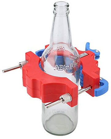 Cocoarm Glasschneider für Flaschen Flaschenschneider Glas Bier Weinflaschen Cutter Flasche Schneidwerkzeug Craft Making(Rot)