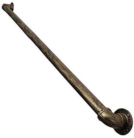 RTY-BY Treppengeländer Treppen handlauf Halterung Antik Wandhandlauf Handlaufhalter | Treppenläufe Geländer Bausatz Gerade Stangen Korridor, 150 180 300 cm, Gold-Kupfer (Size : 210cm (7ft))