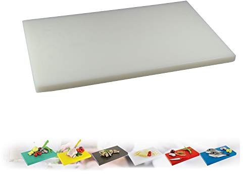 IstaTools Schneidbrett, Gastro Schneidebrett Kunststoff Küchenbrett Schneidebretter, in (XL oder XXL) (Weiß, (XL) 30 x 50 x 2 cm)
