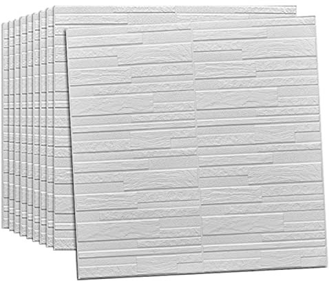 3D Ziegel Tapete, DIY Wasserdicht Selbstklebend Wandaufkleber,3D Tapete Steinoptik Selbstklebend Wandpaneele Steintapete Ziegeltapete Schaumstoff Wandverkleidung für Badezimmer Küchen Schlafzimmer W