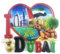 3D-Kühlschrankmagnet Dubai, Vereinigte Arabische Emirate, Reise-Souvenir, Küche, Kühlschrank, Dekoration, Magnetaufkleber, Bastel-Kollektion